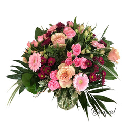 Exklusiver Überraschungs - Blumenstrauß in Farben Rosa